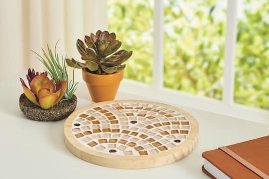 6" Round Trivet Neutral Mosaic Kit by Make Market®